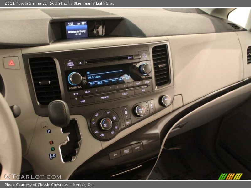 South Pacific Blue Pearl / Light Gray 2011 Toyota Sienna LE