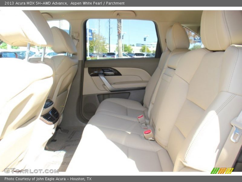 Aspen White Pearl / Parchment 2013 Acura MDX SH-AWD Advance
