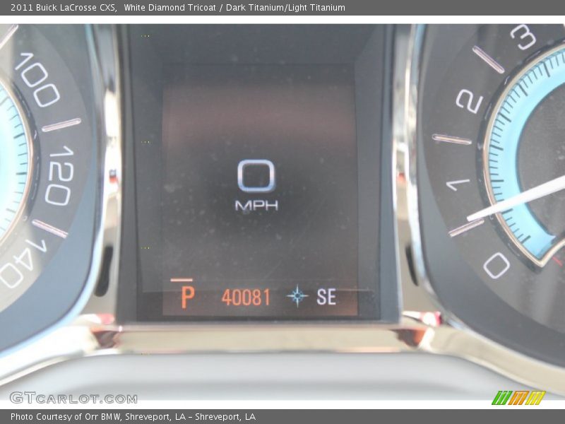White Diamond Tricoat / Dark Titanium/Light Titanium 2011 Buick LaCrosse CXS