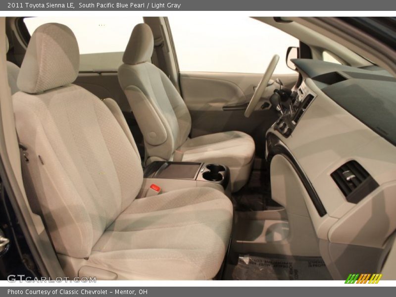 South Pacific Blue Pearl / Light Gray 2011 Toyota Sienna LE