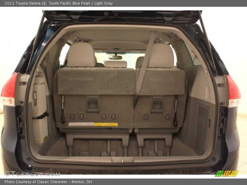 South Pacific Blue Pearl / Light Gray 2011 Toyota Sienna LE