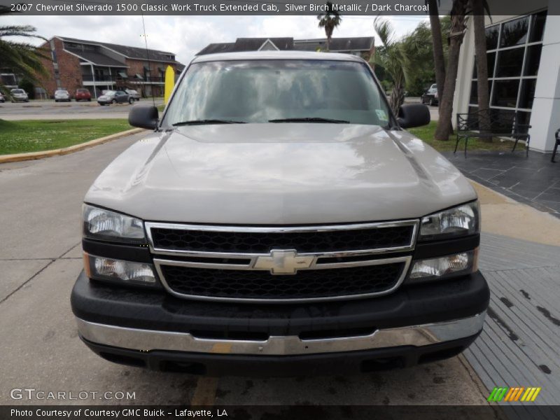 Silver Birch Metallic / Dark Charcoal 2007 Chevrolet Silverado 1500 Classic Work Truck Extended Cab