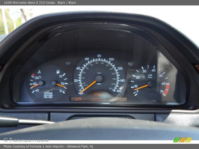 Black / Black 1998 Mercedes-Benz E 320 Sedan