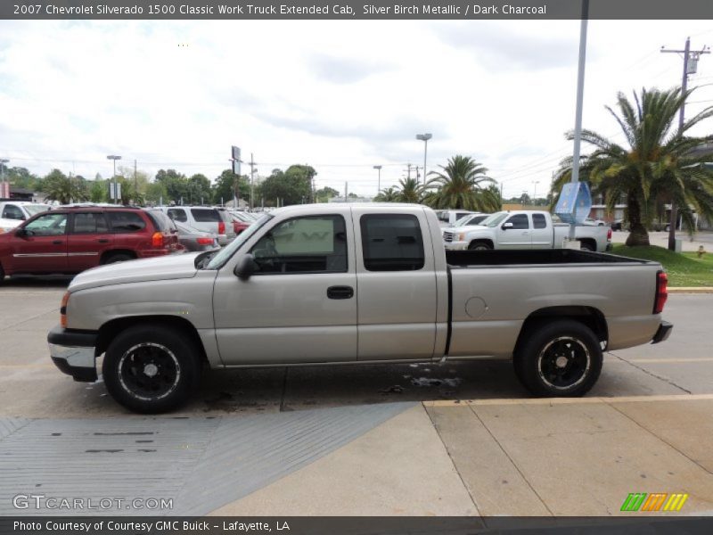 Silver Birch Metallic / Dark Charcoal 2007 Chevrolet Silverado 1500 Classic Work Truck Extended Cab