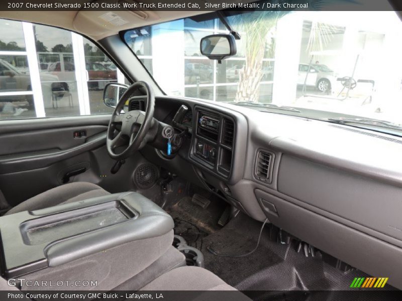 Silver Birch Metallic / Dark Charcoal 2007 Chevrolet Silverado 1500 Classic Work Truck Extended Cab