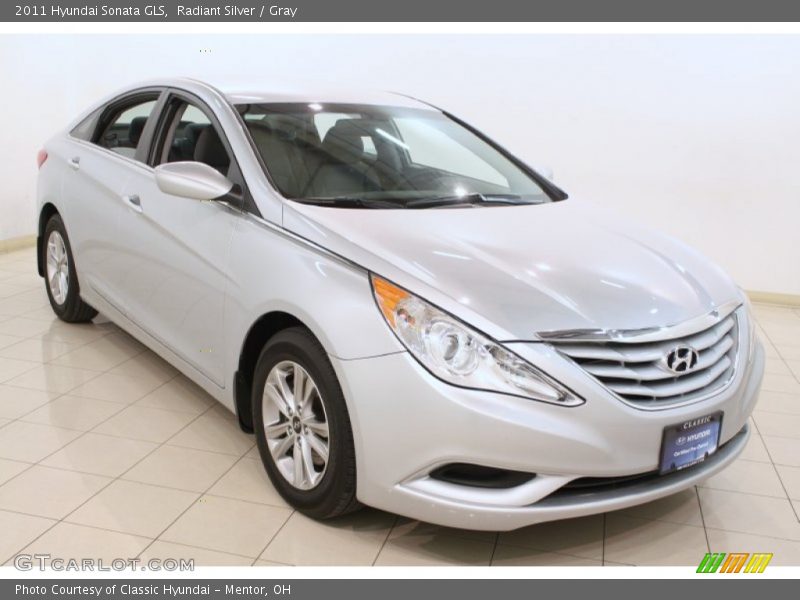 Radiant Silver / Gray 2011 Hyundai Sonata GLS