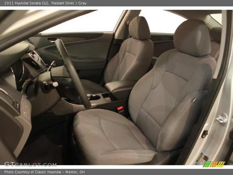 Radiant Silver / Gray 2011 Hyundai Sonata GLS