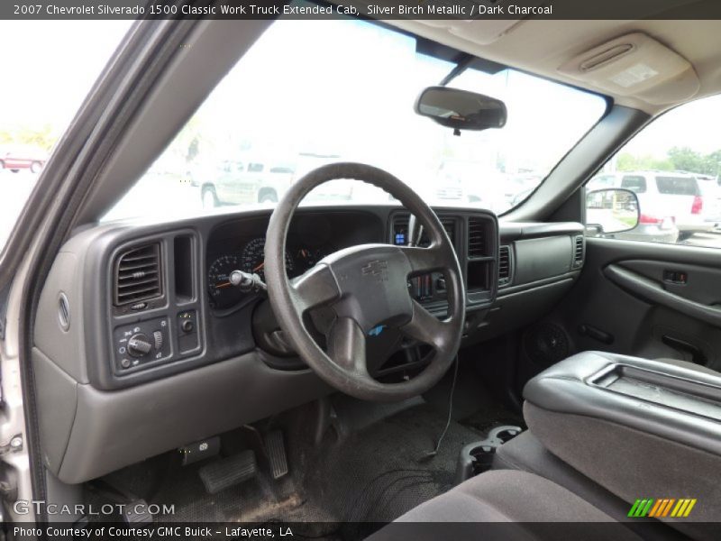Silver Birch Metallic / Dark Charcoal 2007 Chevrolet Silverado 1500 Classic Work Truck Extended Cab