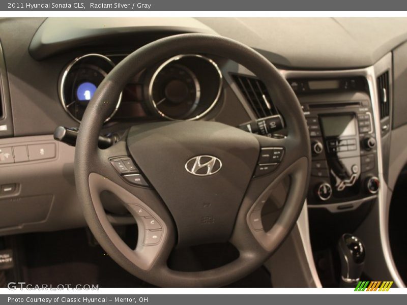 Radiant Silver / Gray 2011 Hyundai Sonata GLS