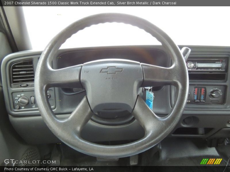Silver Birch Metallic / Dark Charcoal 2007 Chevrolet Silverado 1500 Classic Work Truck Extended Cab