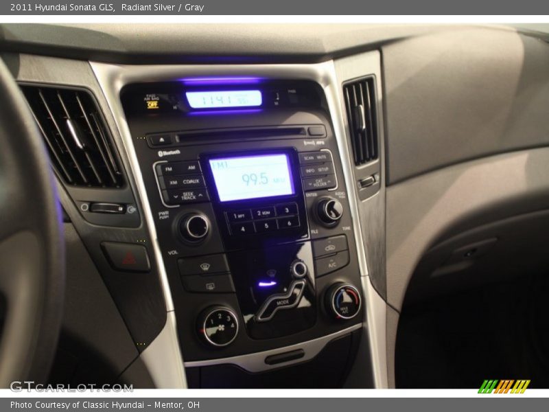 Radiant Silver / Gray 2011 Hyundai Sonata GLS