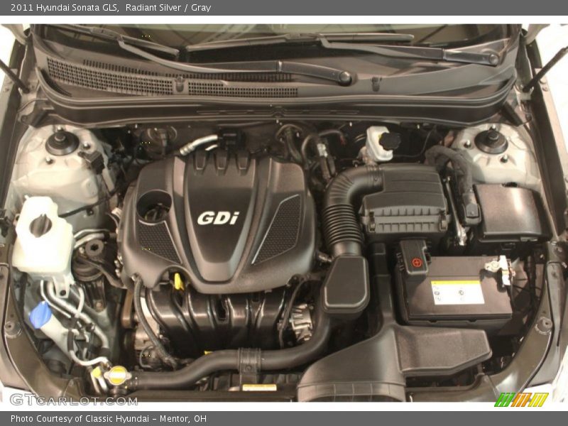 Radiant Silver / Gray 2011 Hyundai Sonata GLS