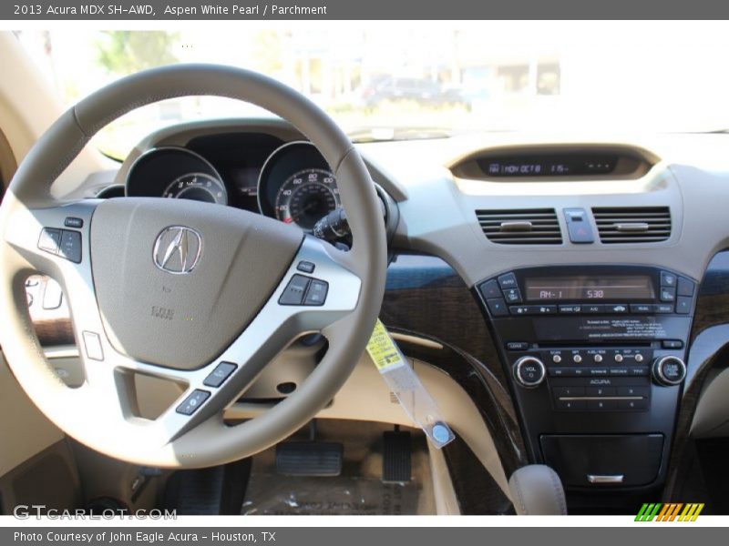 Aspen White Pearl / Parchment 2013 Acura MDX SH-AWD