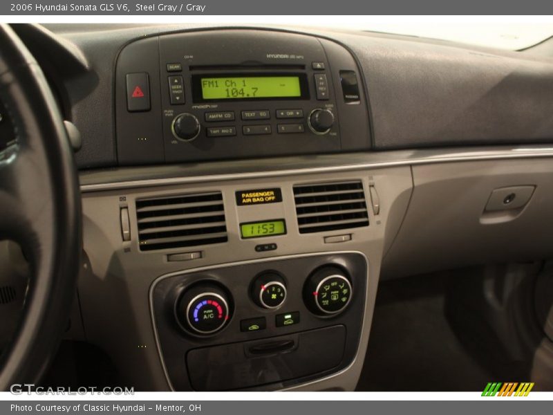 Steel Gray / Gray 2006 Hyundai Sonata GLS V6