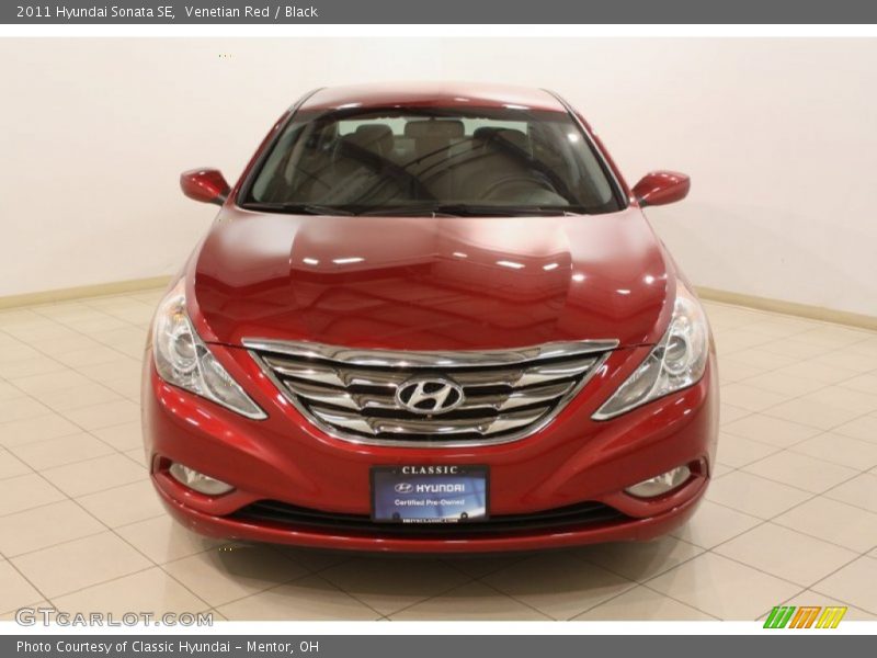 Venetian Red / Black 2011 Hyundai Sonata SE