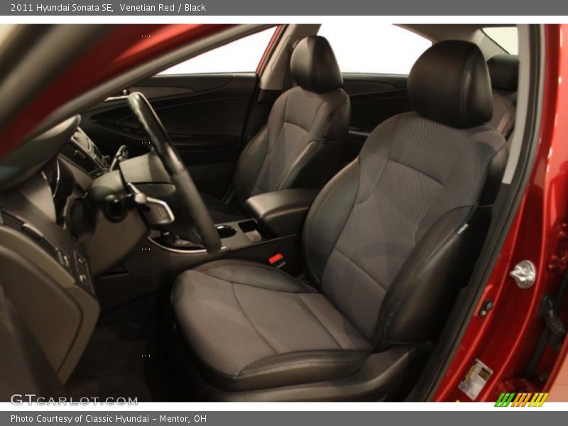 Venetian Red / Black 2011 Hyundai Sonata SE
