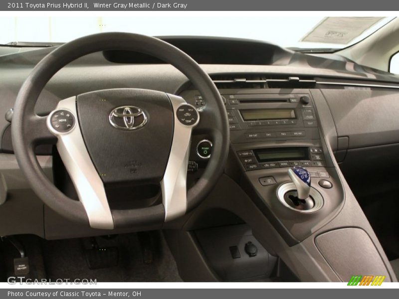 Winter Gray Metallic / Dark Gray 2011 Toyota Prius Hybrid II