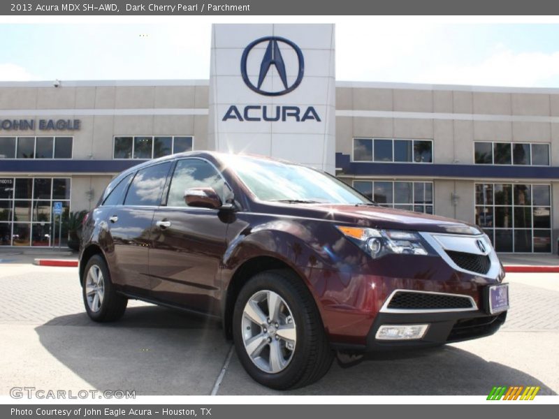 Dark Cherry Pearl / Parchment 2013 Acura MDX SH-AWD