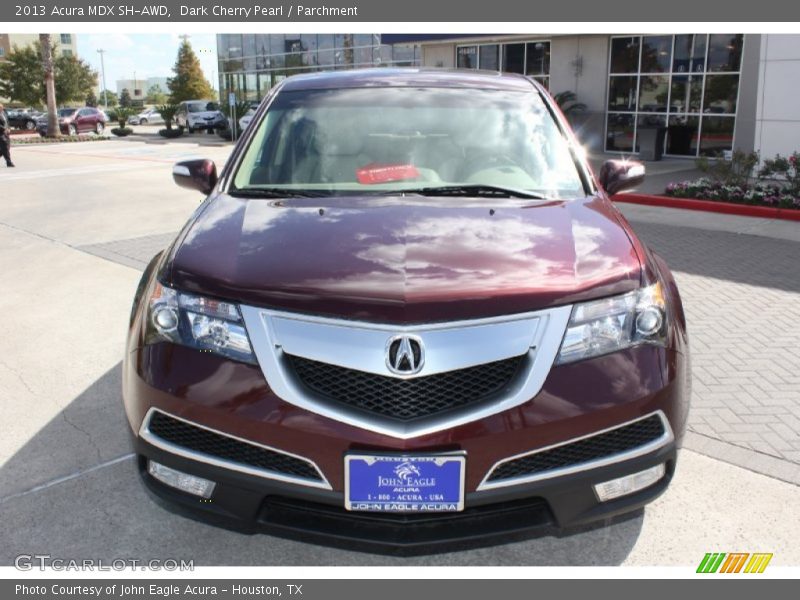 Dark Cherry Pearl / Parchment 2013 Acura MDX SH-AWD