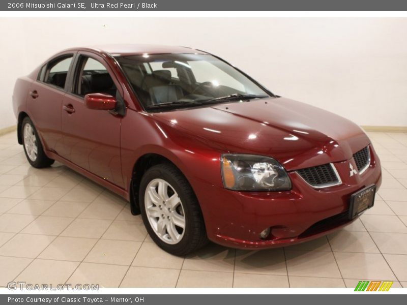 Ultra Red Pearl / Black 2006 Mitsubishi Galant SE