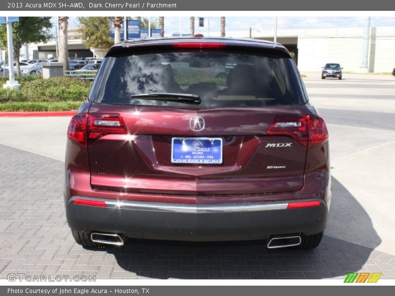 Dark Cherry Pearl / Parchment 2013 Acura MDX SH-AWD