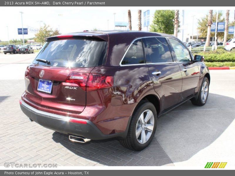 Dark Cherry Pearl / Parchment 2013 Acura MDX SH-AWD