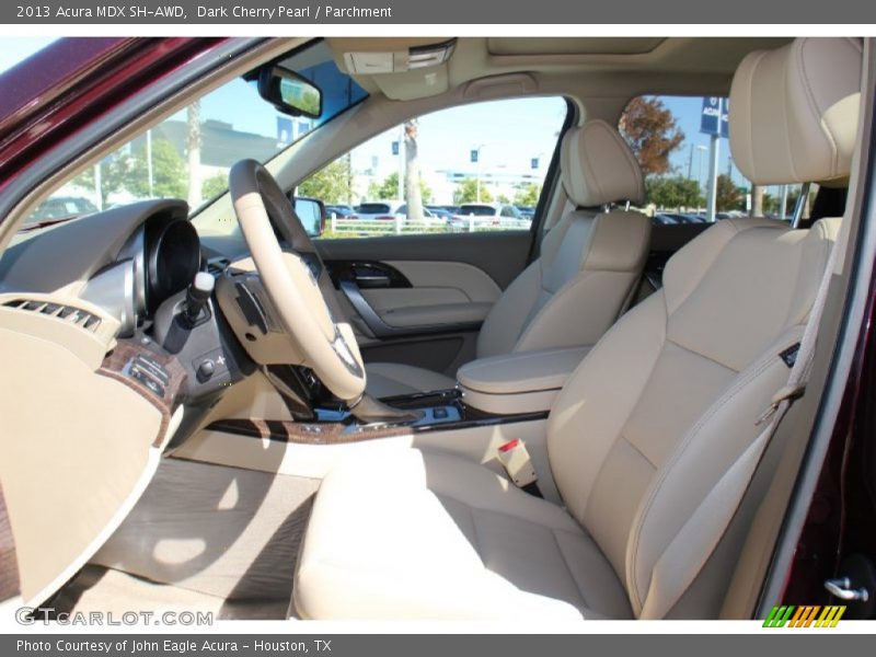 Dark Cherry Pearl / Parchment 2013 Acura MDX SH-AWD