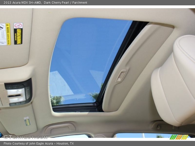 Dark Cherry Pearl / Parchment 2013 Acura MDX SH-AWD