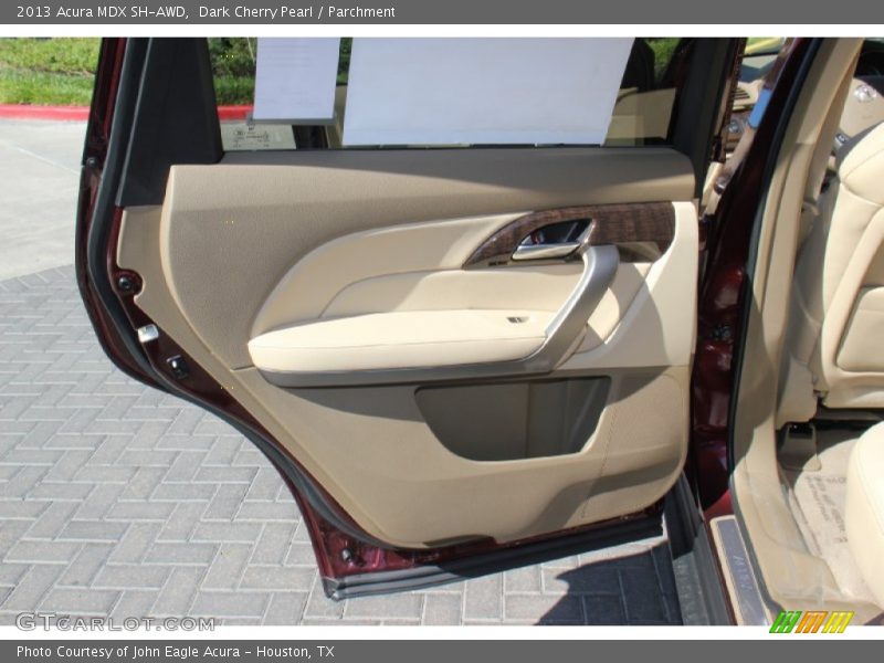 Dark Cherry Pearl / Parchment 2013 Acura MDX SH-AWD