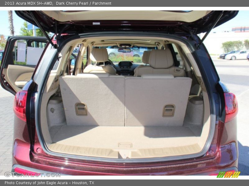 Dark Cherry Pearl / Parchment 2013 Acura MDX SH-AWD
