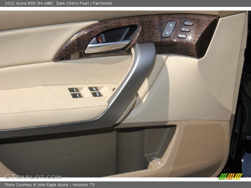 Dark Cherry Pearl / Parchment 2013 Acura MDX SH-AWD
