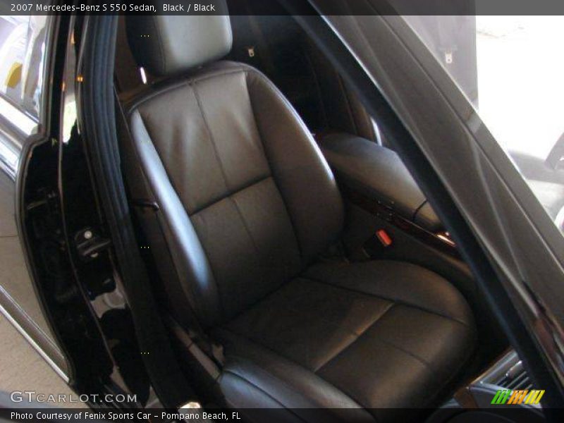 Black / Black 2007 Mercedes-Benz S 550 Sedan