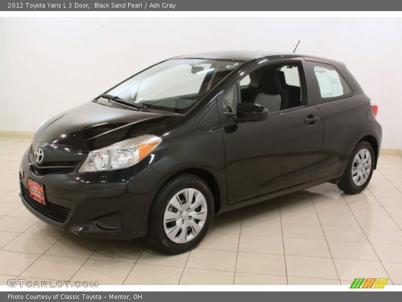 Black Sand Pearl / Ash Gray 2012 Toyota Yaris L 3 Door