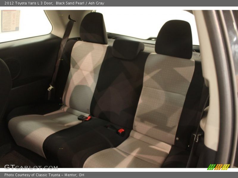 Black Sand Pearl / Ash Gray 2012 Toyota Yaris L 3 Door