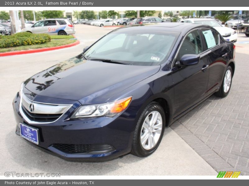 Fathom Blue Pearl / Ebony 2013 Acura ILX 2.0L