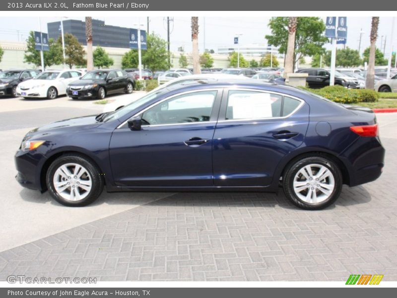Fathom Blue Pearl / Ebony 2013 Acura ILX 2.0L