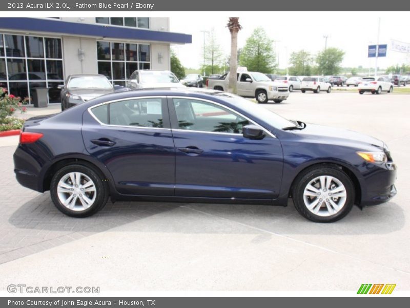 Fathom Blue Pearl / Ebony 2013 Acura ILX 2.0L