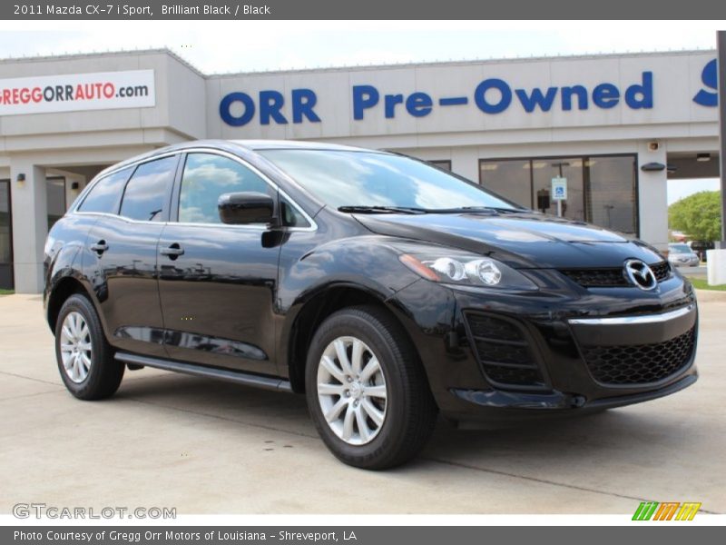 Brilliant Black / Black 2011 Mazda CX-7 i Sport