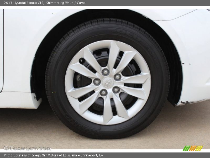 Shimmering White / Camel 2013 Hyundai Sonata GLS