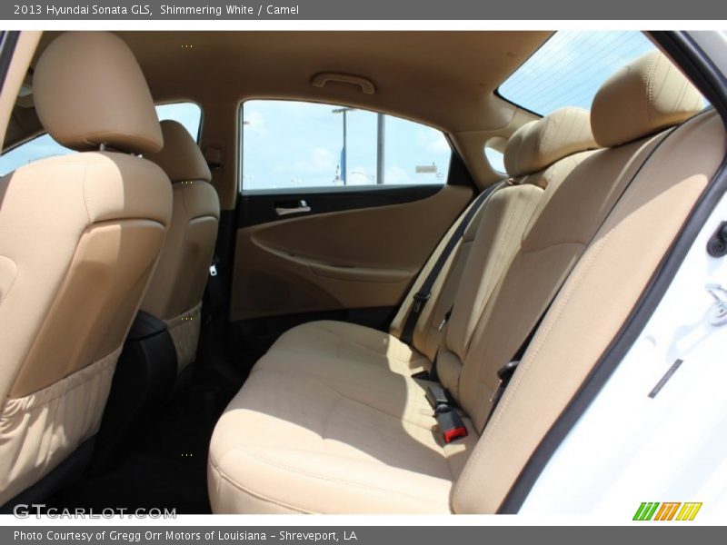 Shimmering White / Camel 2013 Hyundai Sonata GLS