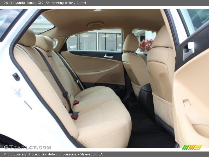 Shimmering White / Camel 2013 Hyundai Sonata GLS