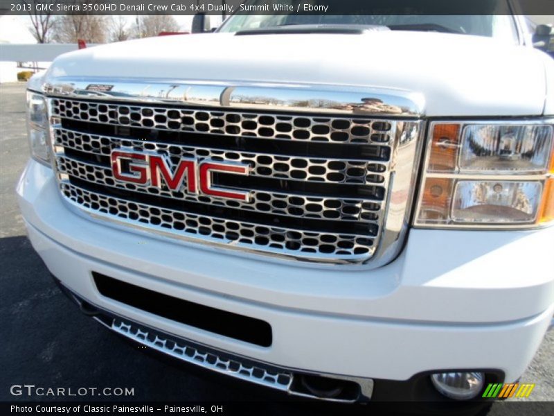 Summit White / Ebony 2013 GMC Sierra 3500HD Denali Crew Cab 4x4 Dually