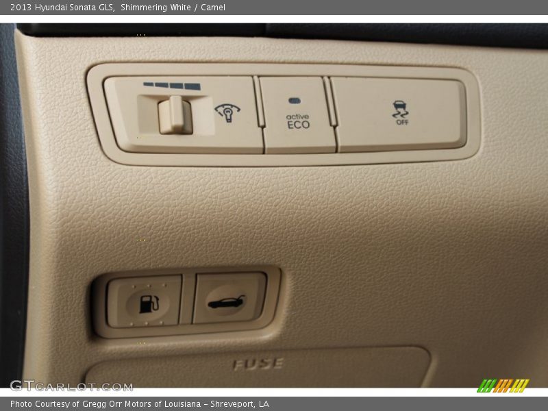 Shimmering White / Camel 2013 Hyundai Sonata GLS
