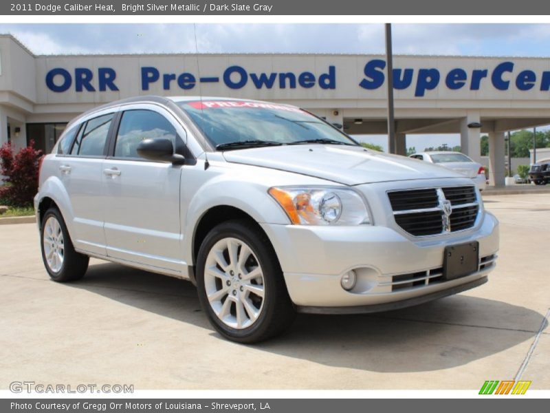 Bright Silver Metallic / Dark Slate Gray 2011 Dodge Caliber Heat