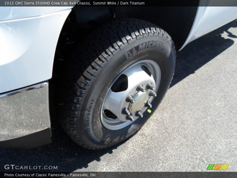 Summit White / Dark Titanium 2013 GMC Sierra 3500HD Crew Cab 4x4 Chassis