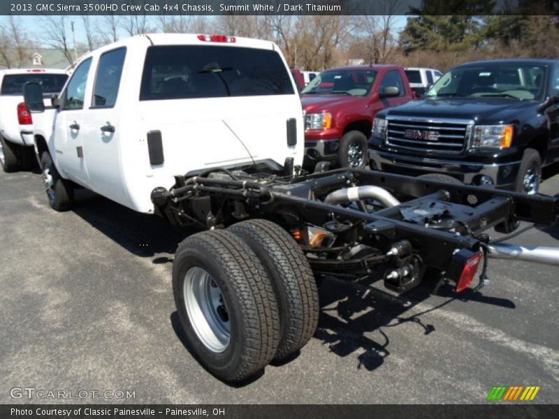 Summit White / Dark Titanium 2013 GMC Sierra 3500HD Crew Cab 4x4 Chassis