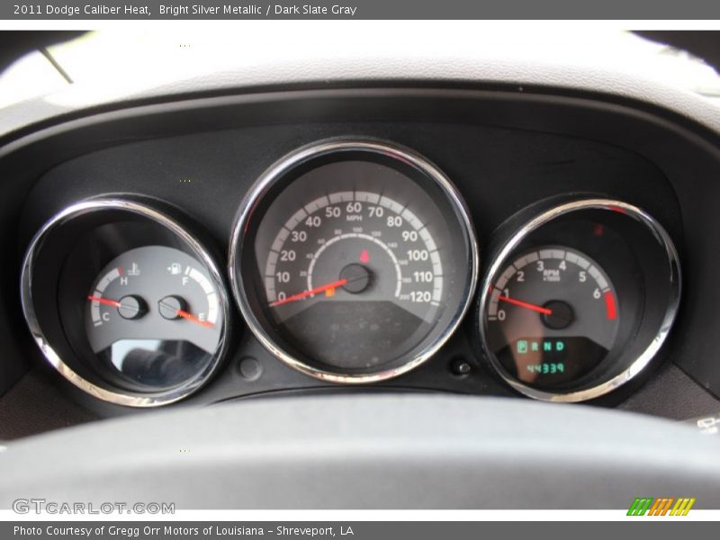 Bright Silver Metallic / Dark Slate Gray 2011 Dodge Caliber Heat