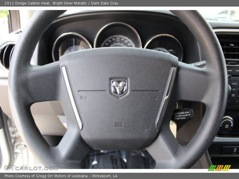Bright Silver Metallic / Dark Slate Gray 2011 Dodge Caliber Heat