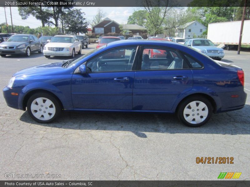 Cobalt Blue Metallic / Grey 2008 Suzuki Forenza