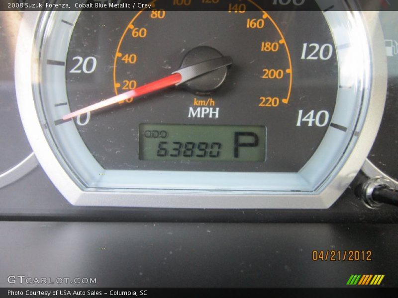 Cobalt Blue Metallic / Grey 2008 Suzuki Forenza